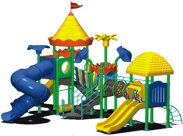 Colorful Childrens Playground Equipment PNG Image