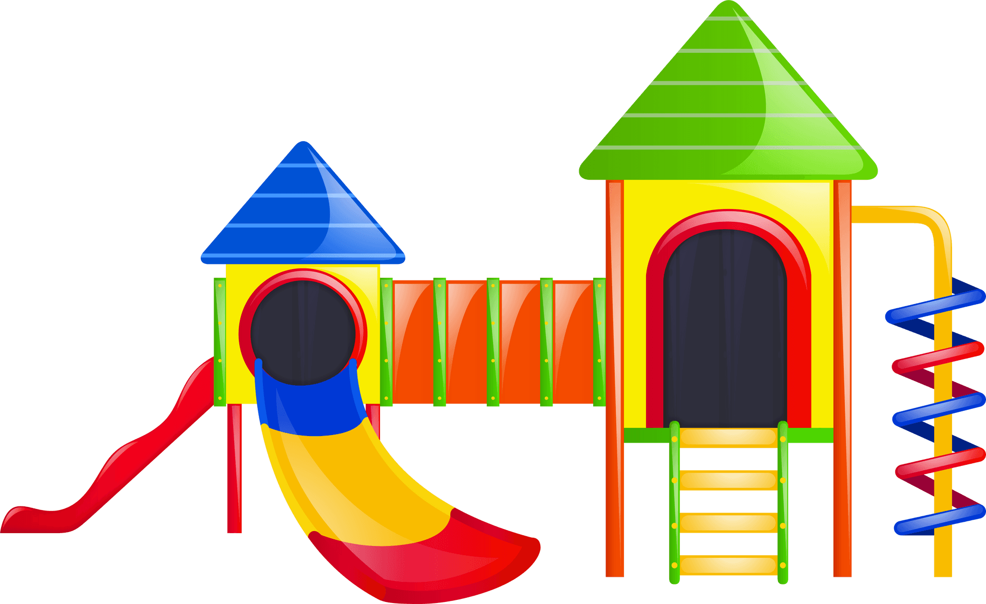 Colorful Childrens Playground Equipment PNG Image