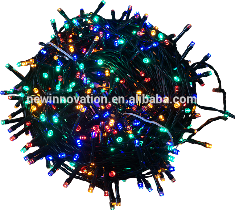 Colorful Christmas Lights Bundle PNG Image