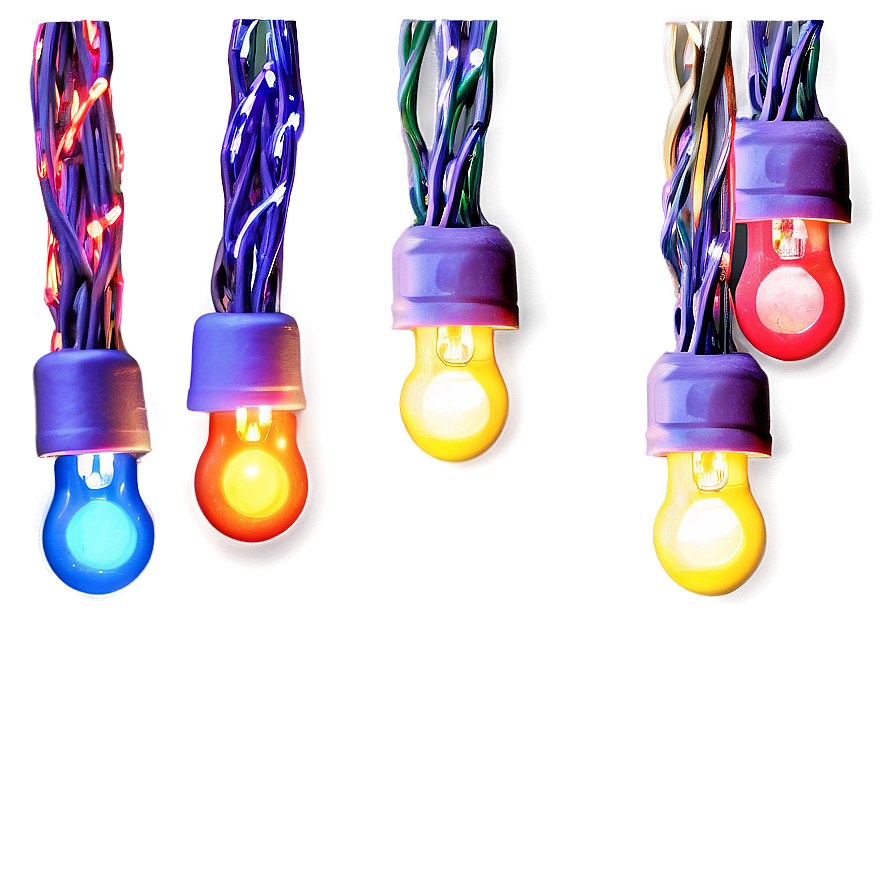 Colorful Christmas Lights Png Ces72 PNG Image