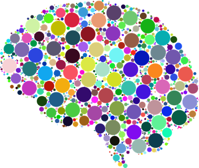 Colorful Circle Brain Illustration PNG Image