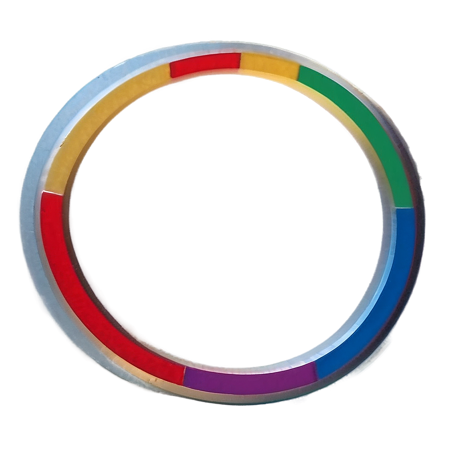 Colorful Circle Outline Png 95 PNG Image