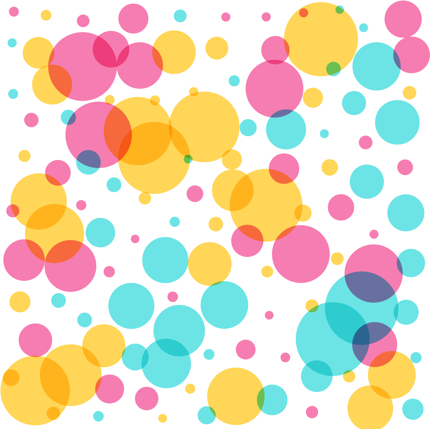 Colorful Circles Pattern Background PNG Image