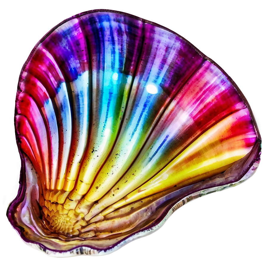 Colorful Clam Artwork Png 05242024 PNG Image