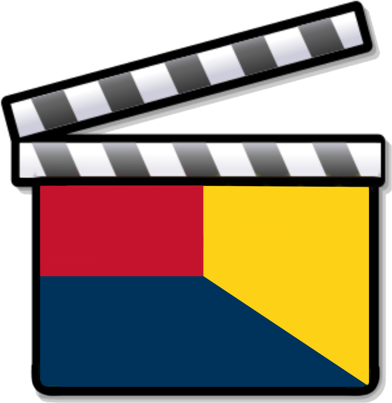 Colorful Clapperboard Icon PNG Image