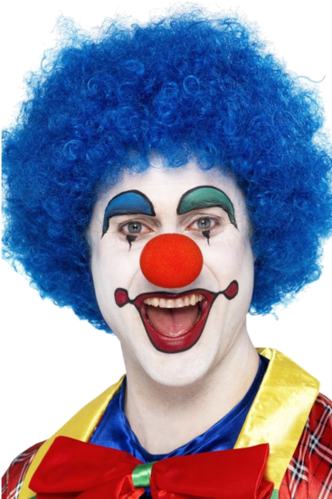 Colorful Clown Portrait PNG Image