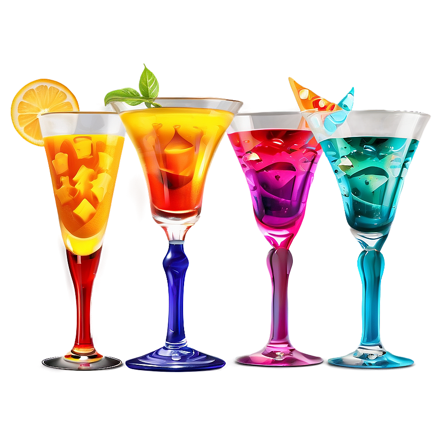 Colorful Cocktail Glass Png 06212024 PNG Image