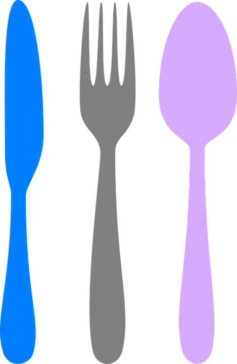 Colorful Cutlery Set PNG Image