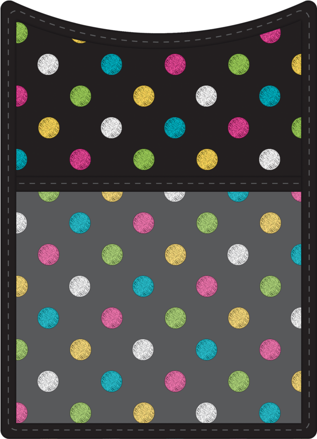 Colorful Dots Blackboard Background PNG Image