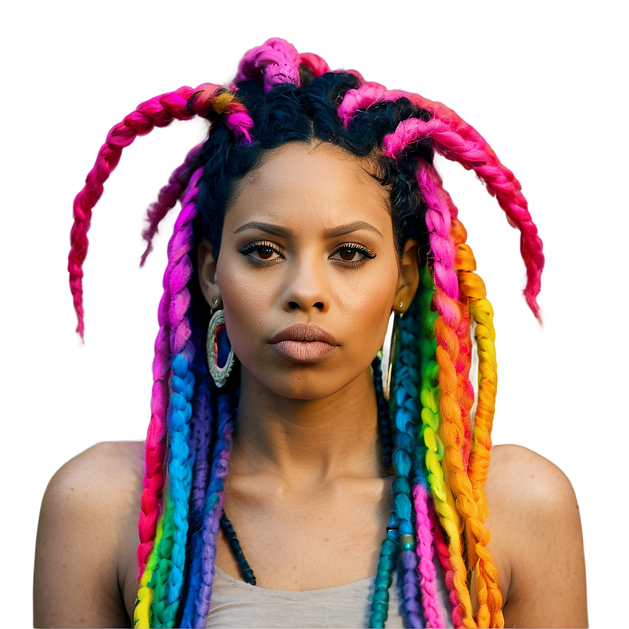 Colorful Dreads Ideas Png Wen1 PNG Image