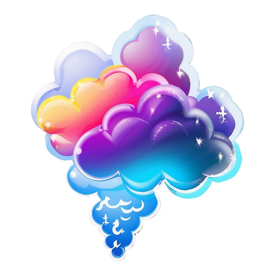 Colorful Dream Cloud Png 06282024 PNG Image