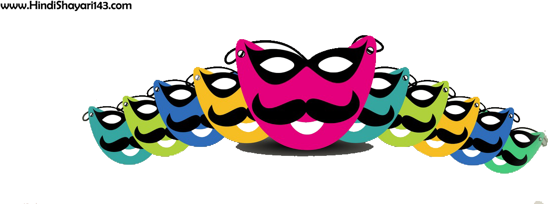 Colorful_ Dussehra_ Masks_ Vector PNG Image