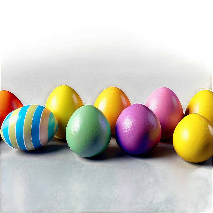 Colorful Easter Eggs Png 05242024 PNG Image