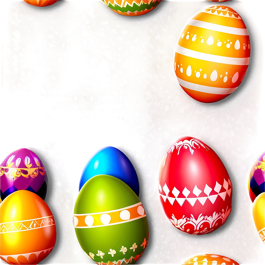 Colorful Easter Eggs Png 05242024 PNG Image