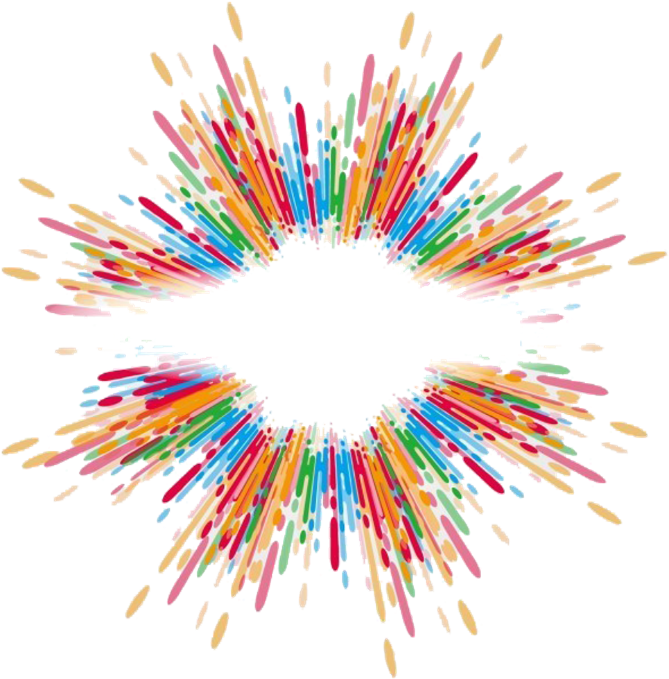 Colorful Explosion Effect PNG Image