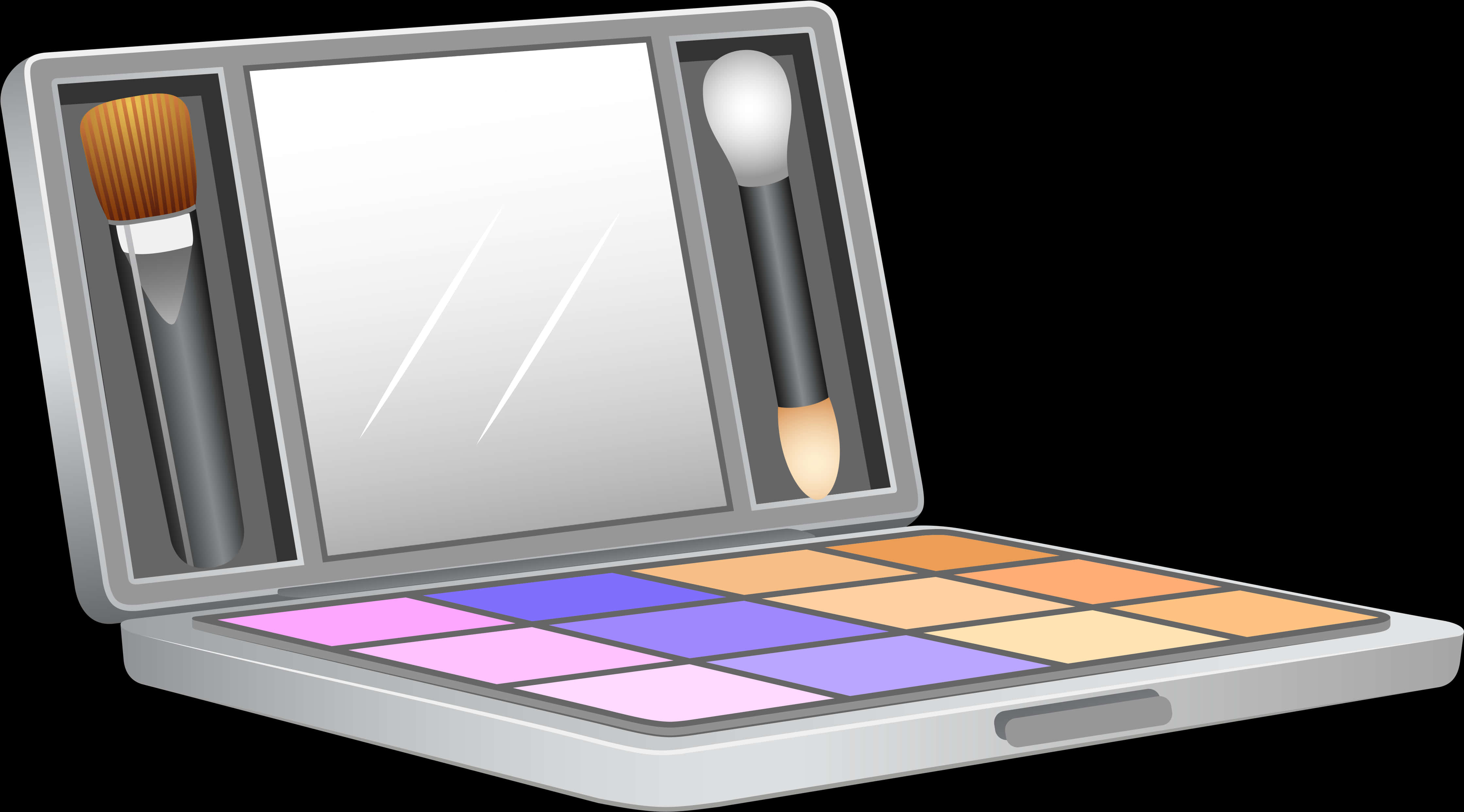 Colorful Eyeshadow Palette Illustration PNG Image