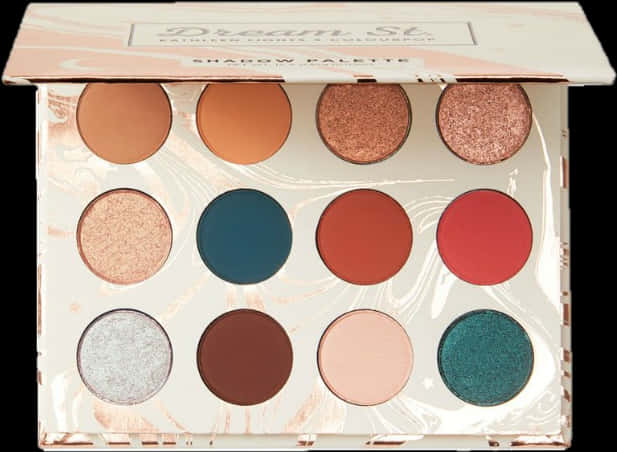 Colorful Eyeshadow Palette Open PNG Image