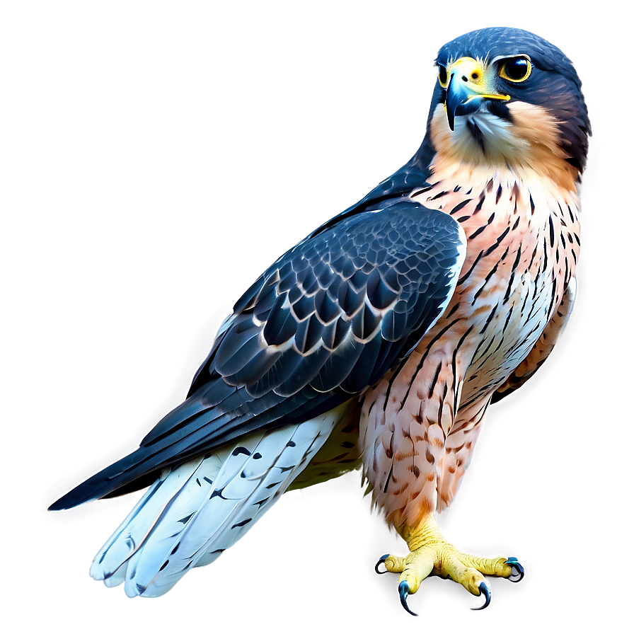 Colorful Falcon Artwork Png Xvr PNG Image