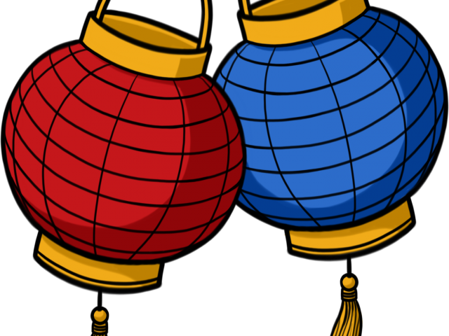 Colorful Festival Lanterns Illustration PNG Image