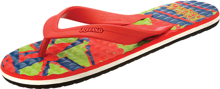 Colorful Flip Flop Sandal PNG Image