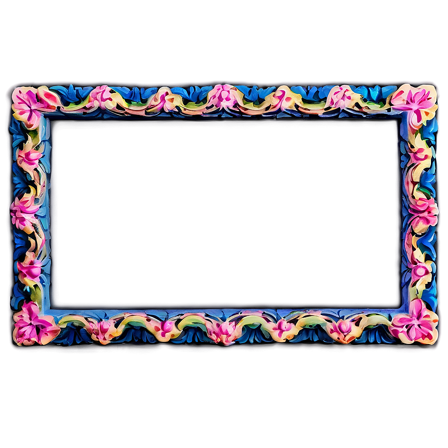 Colorful Frame Border Png Sjm PNG Image