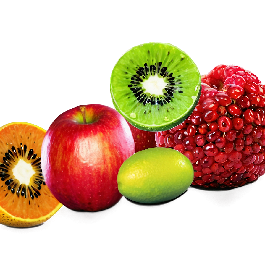 Colorful Fruit Mosaic Png Nem27 PNG Image