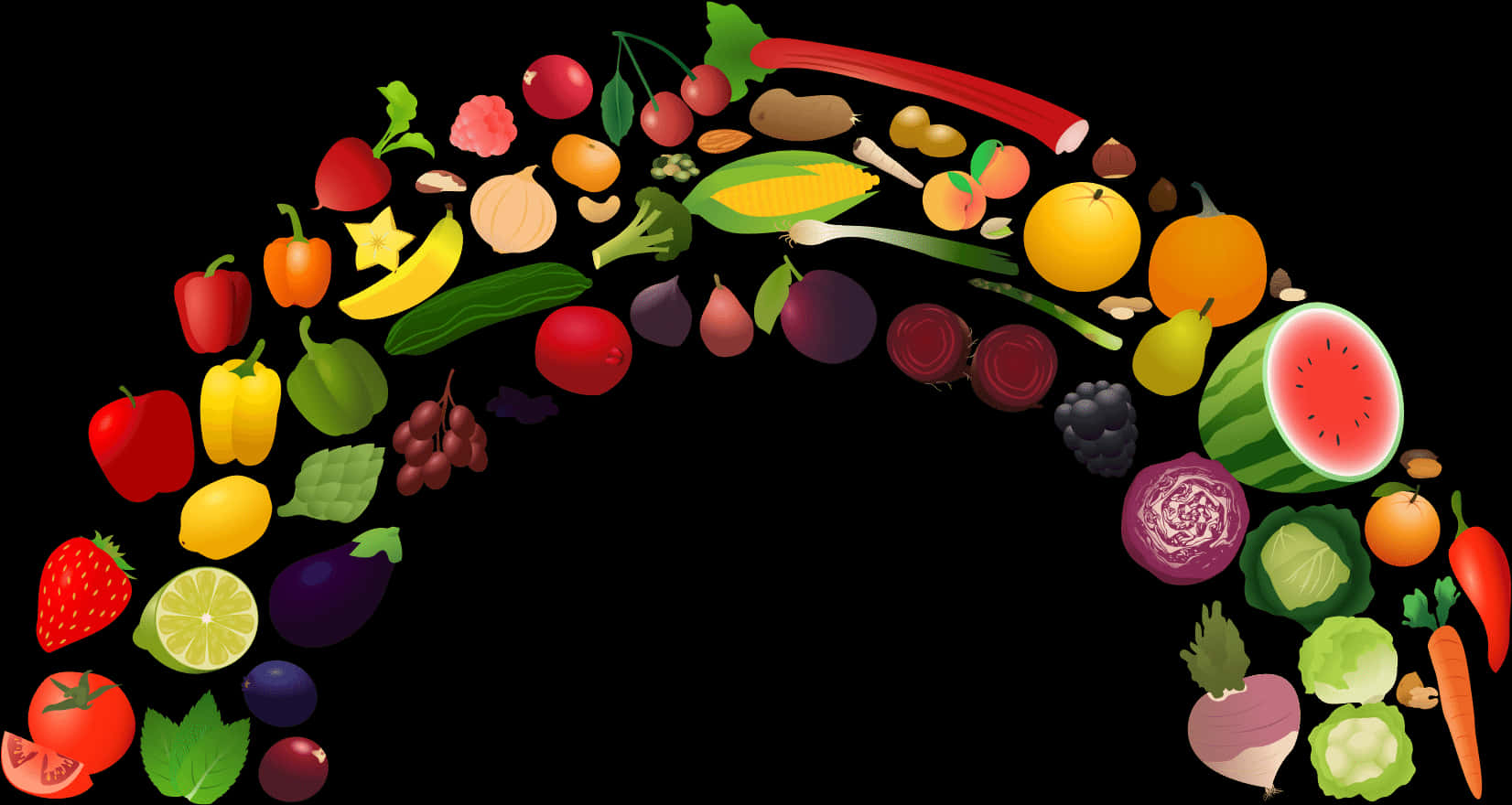 Colorful_ Fruits_and_ Vegetables_ Arrangement PNG Image