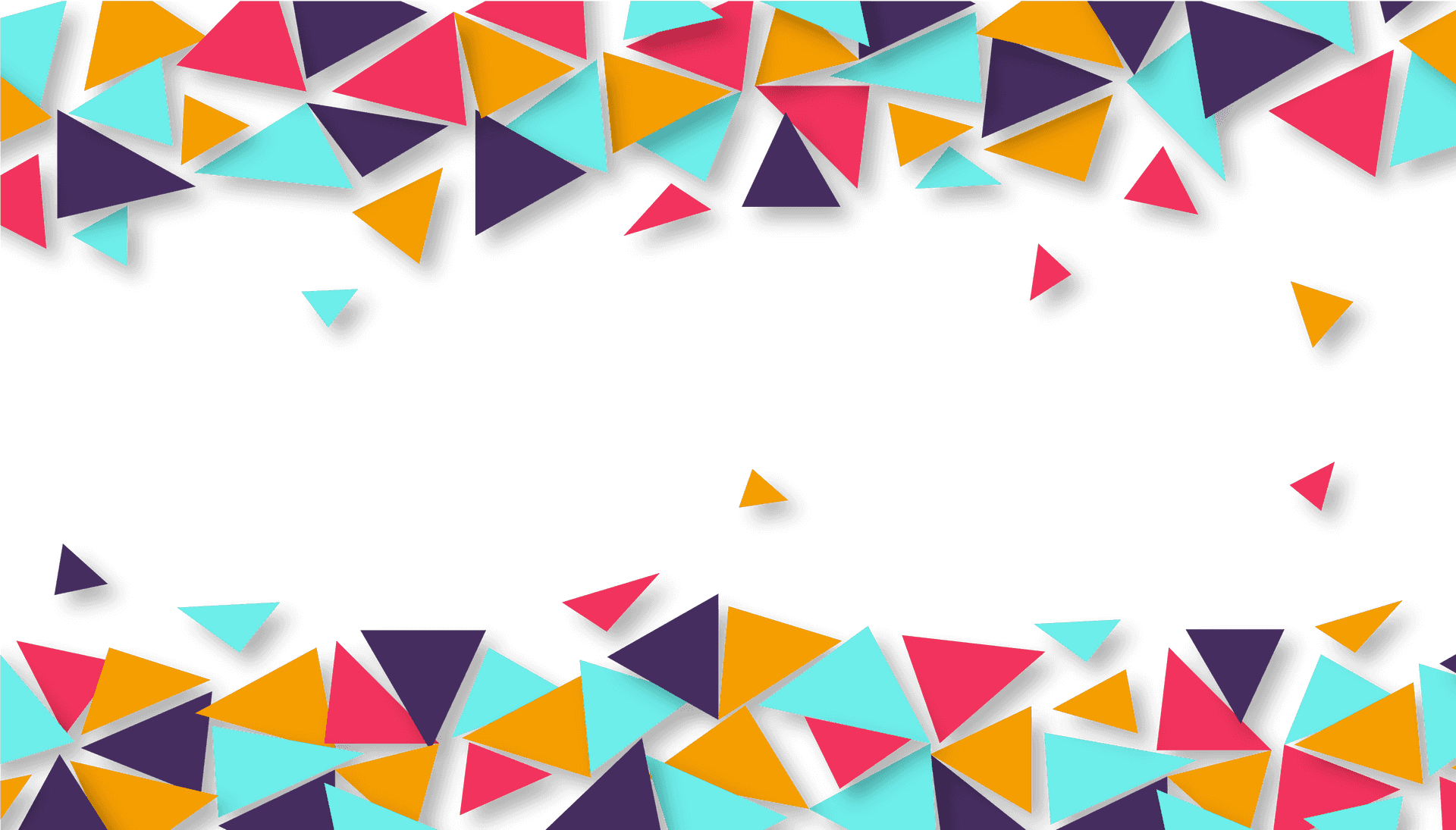 Colorful Geometric Abstract Border PNG Image