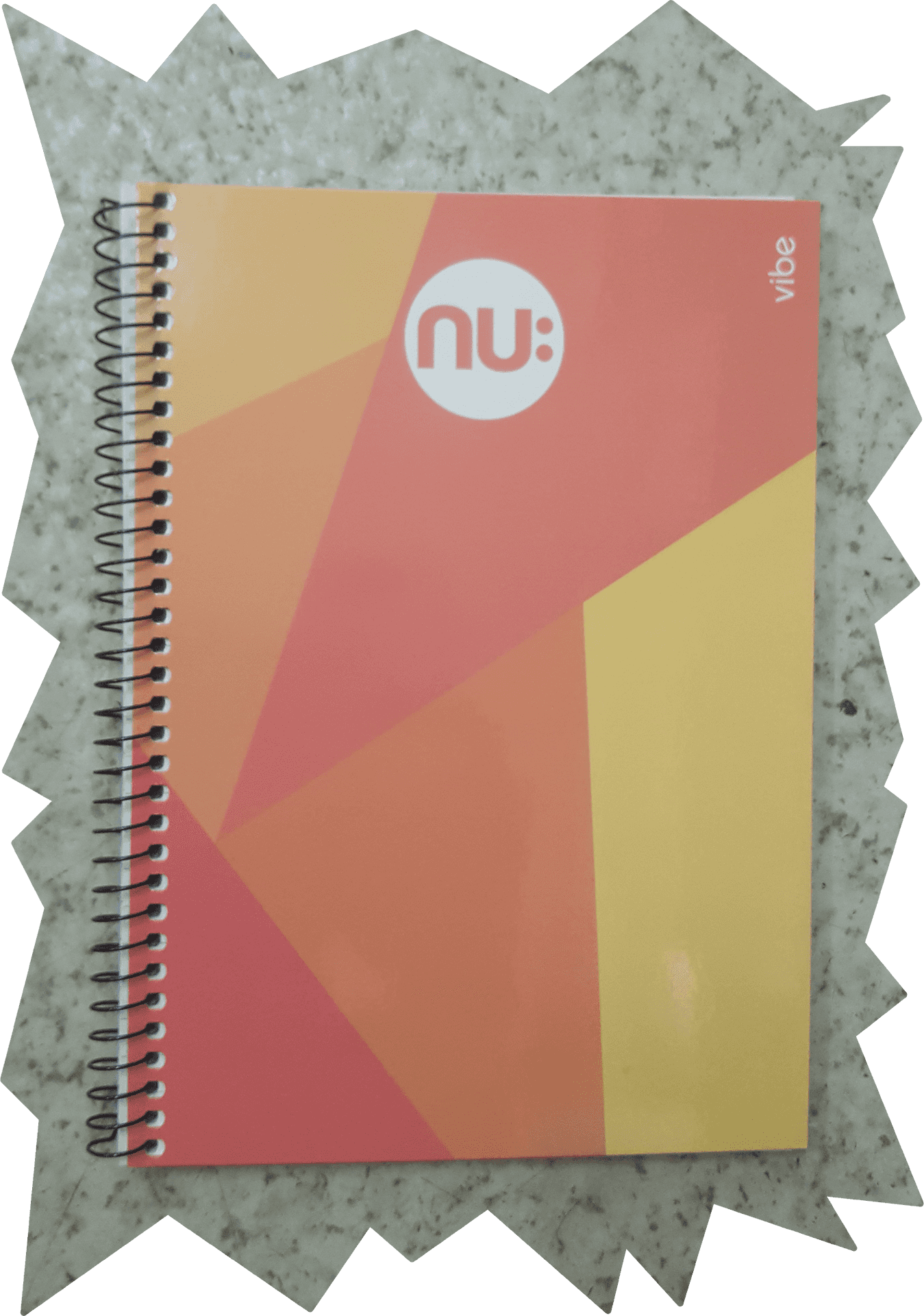 Colorful Geometric Notebook Cover PNG Image