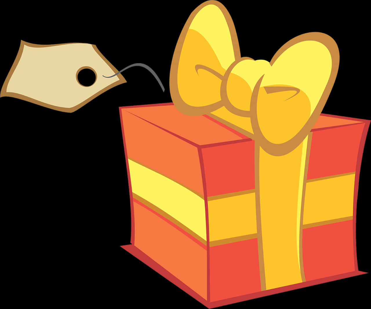 Colorful Gift Box Cartoon PNG Image