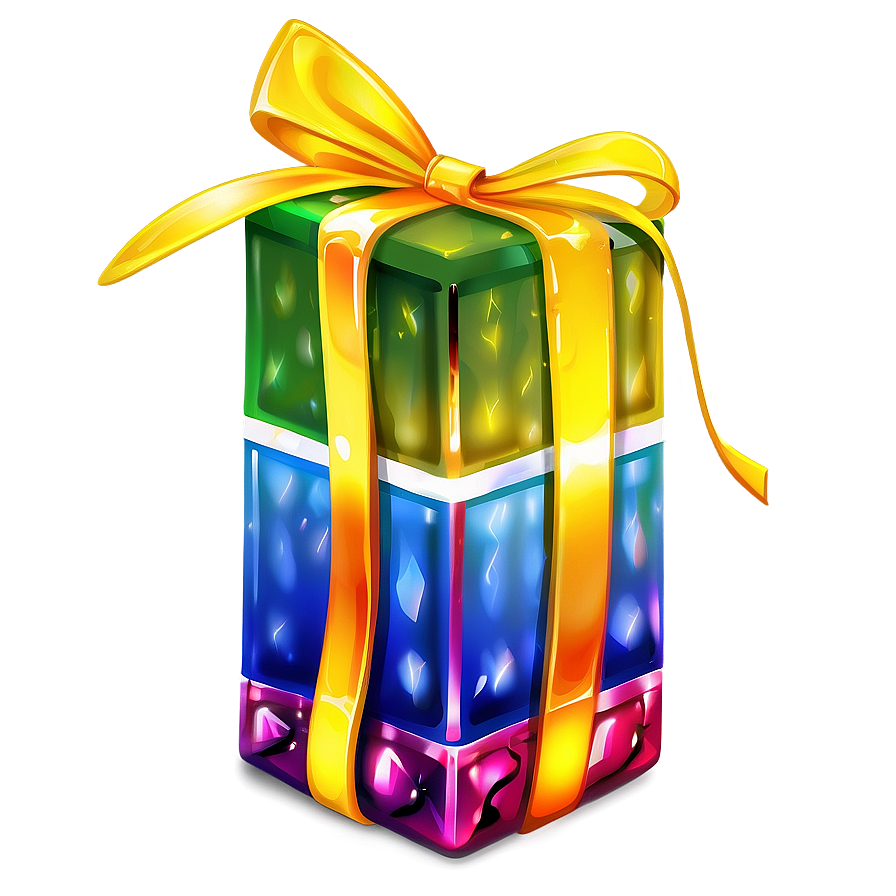 Colorful Gift Box Png Fbw PNG Image