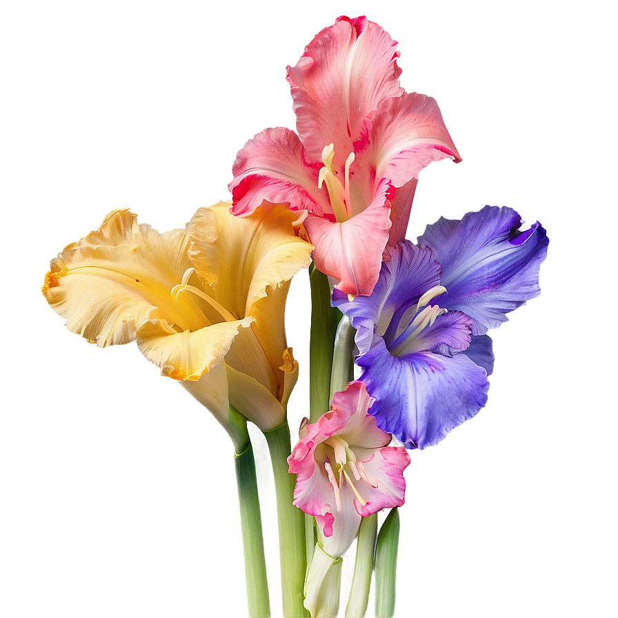 Colorful Gladiolus Petals Png 06242024 PNG Image