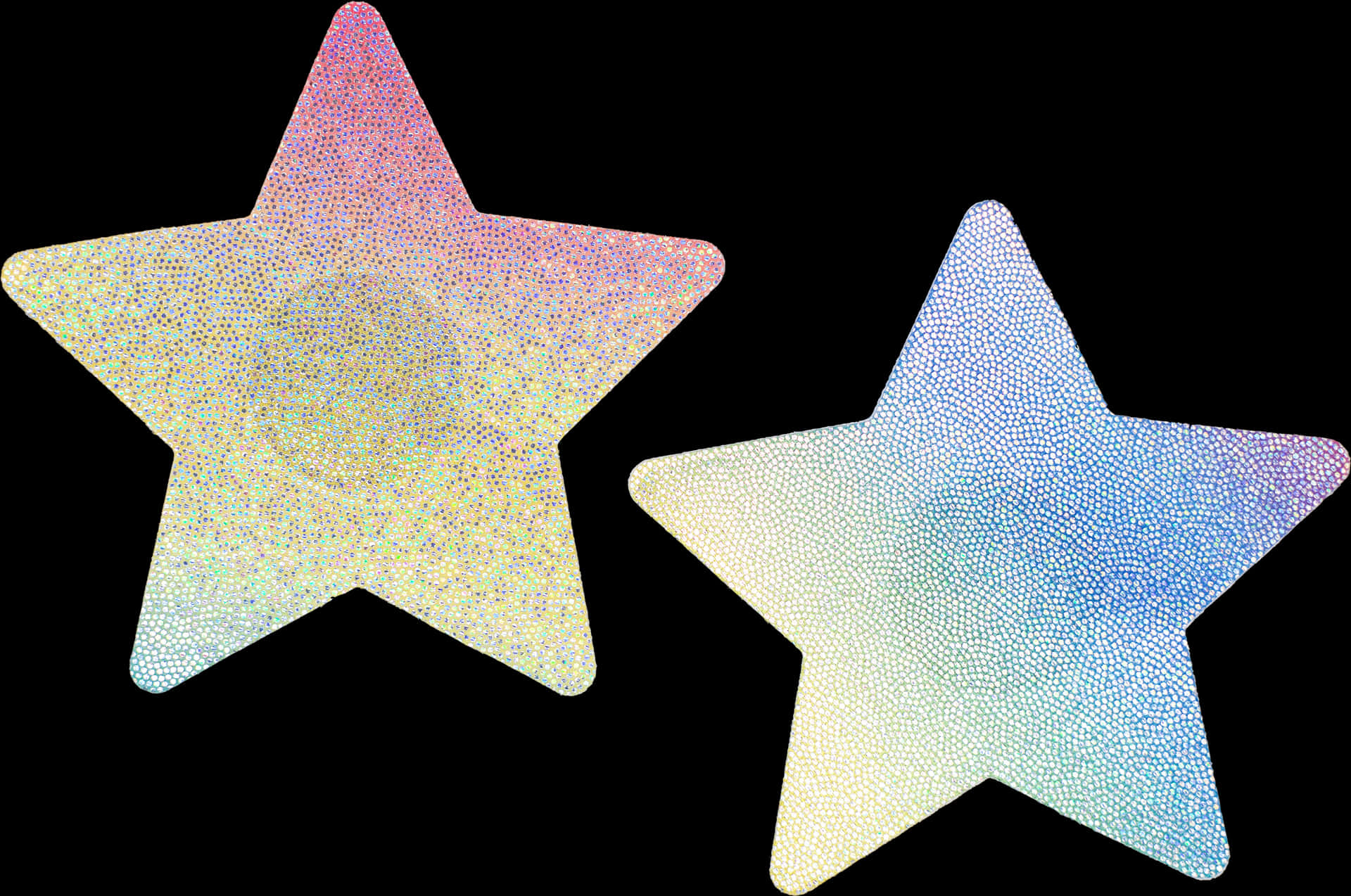 Colorful Glitter Stars Background PNG Image