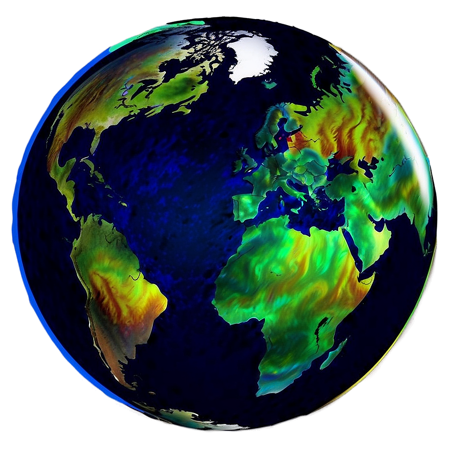 Colorful Globe Art Png 64 PNG Image