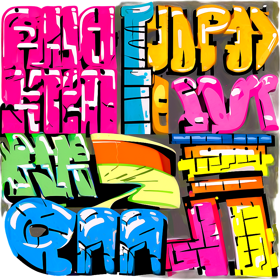 Colorful Graffiti Png Bhb PNG Image