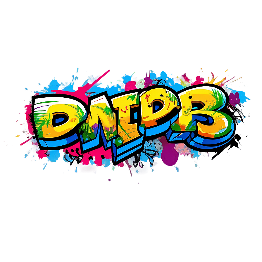 Colorful Graffiti Png Cxa9 PNG Image