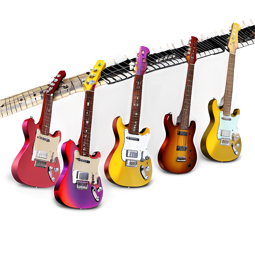 Colorful Guitar Strings Png Lys41 PNG Image