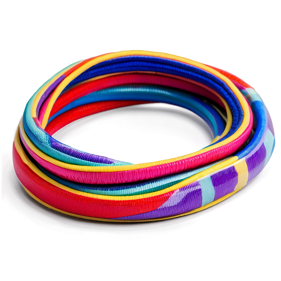 Colorful Hair Elastic Png Qjq86 PNG Image