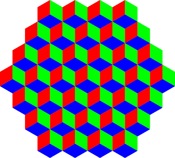 Colorful Hexagon Pattern PNG Image