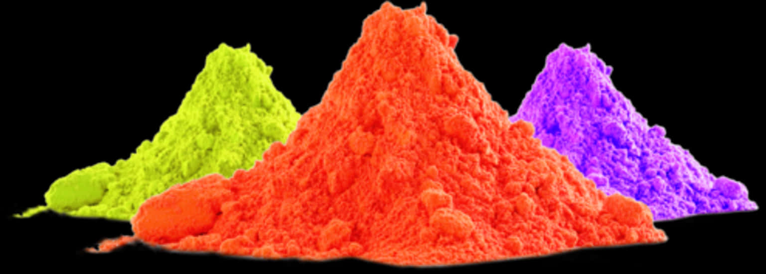 Colorful_ Holi_ Powder_ Piles PNG Image