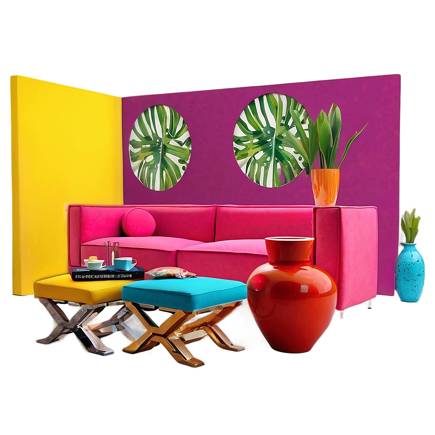 Colorful Home Decor Png 06292024 PNG Image