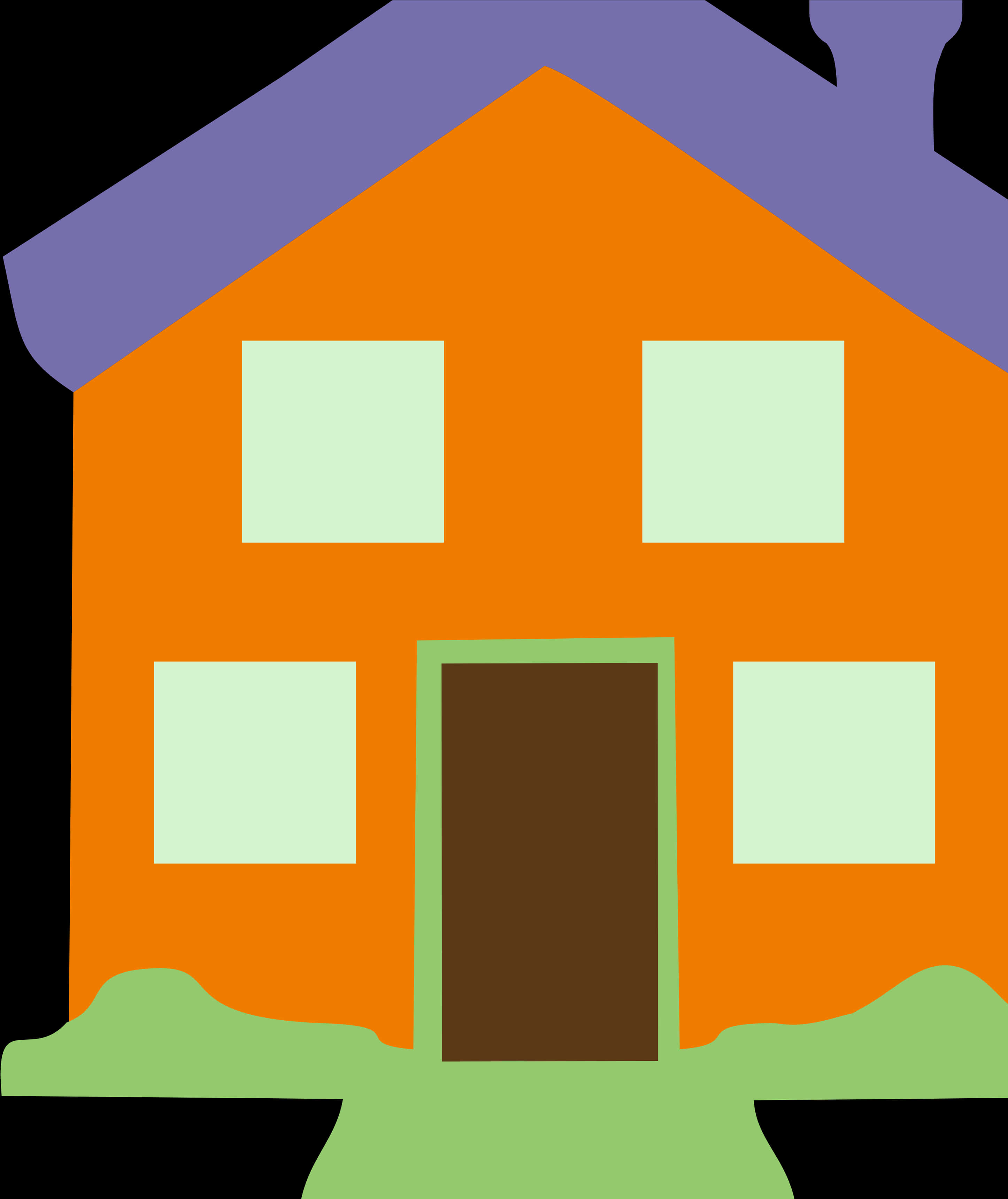 Colorful Home Icon PNG Image