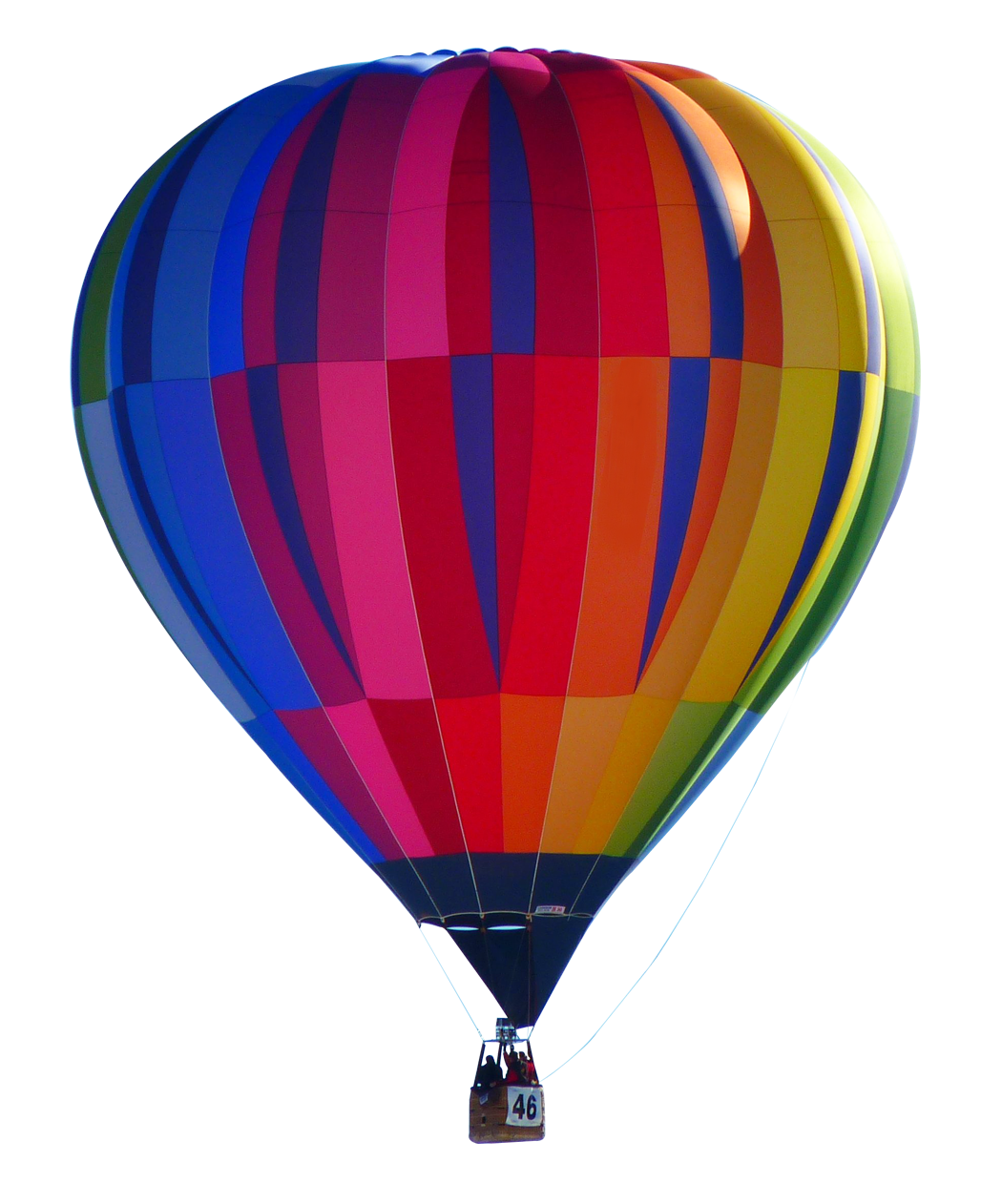 Colorful Hot Air Balloonin Sky PNG Image