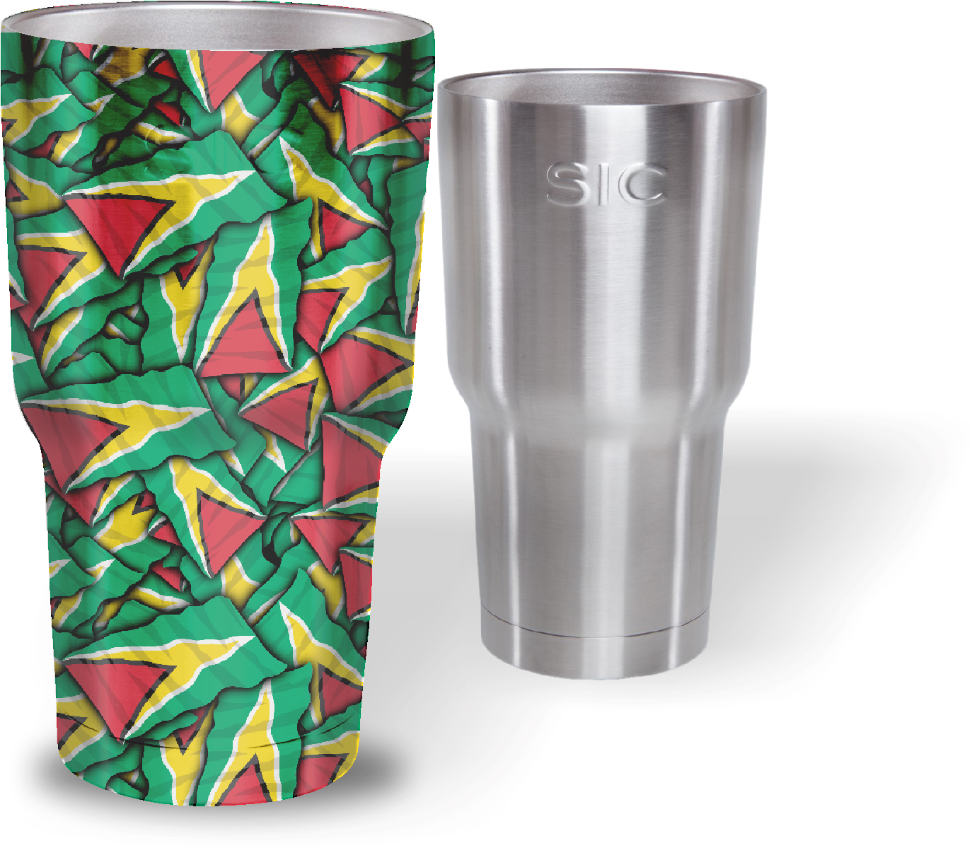 Colorful Insulated Tumblerand Stainless Steel Cup PNG Image