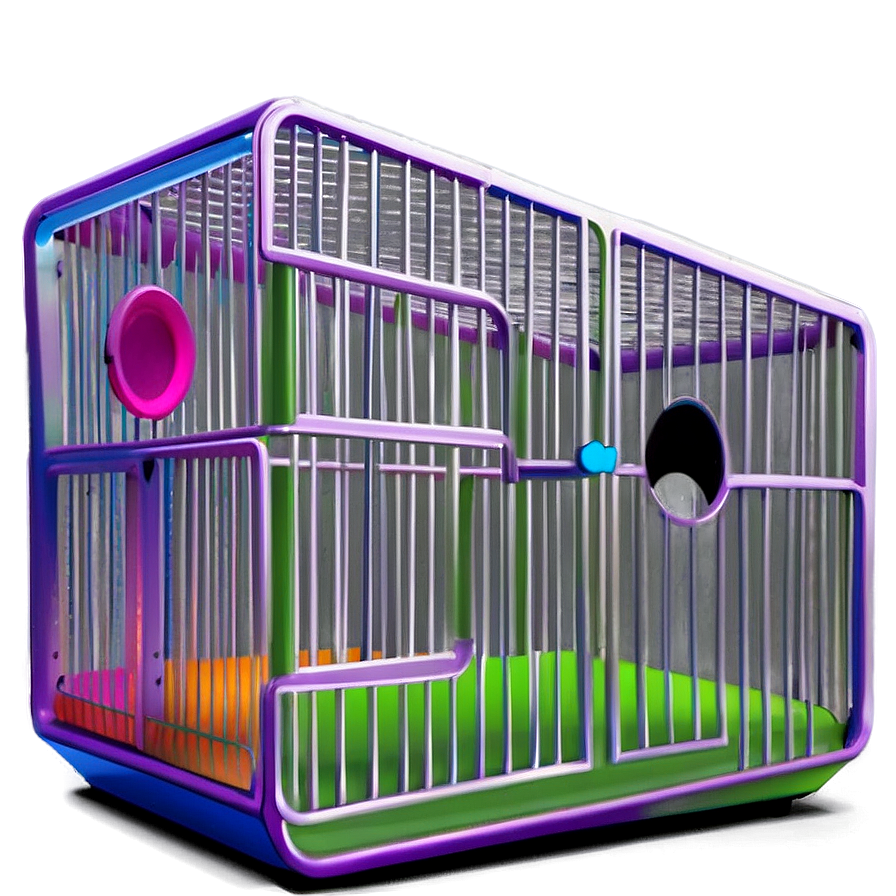 Colorful Kid's Pet Cage Png Lrl46 PNG Image