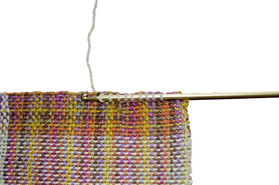 Colorful Knitting Project In Progress PNG Image