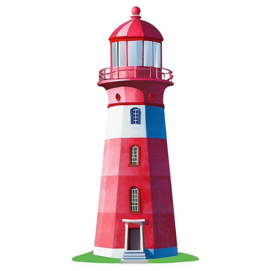 Colorful Lighthouse Png Tyn35 PNG Image