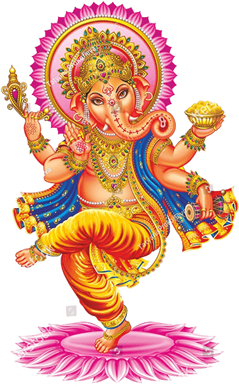 Colorful Lord Ganesha Artwork PNG Image