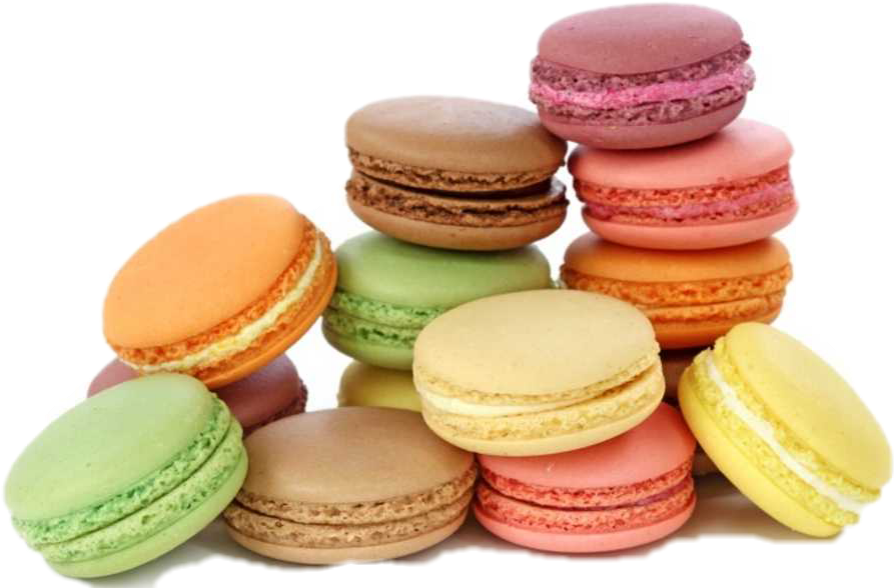 Colorful Macaron Collection PNG Image