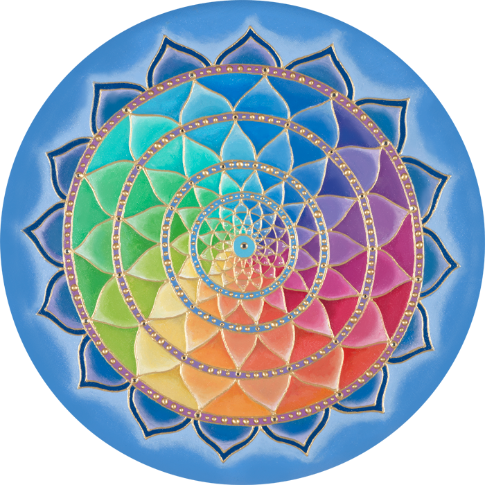 Colorful Mandala Artwork PNG Image